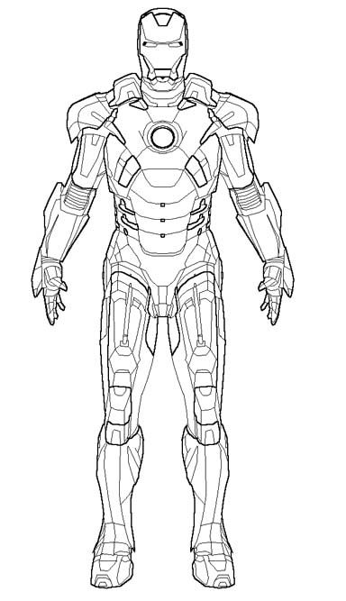 The Robot Iron Man Coloring Pages | Superhero coloring pages ... - SheetalColor.com