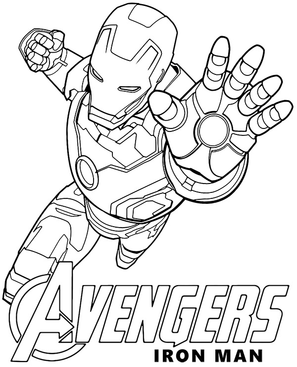 Iron Man coloring page Avengers - SheetalColor.com