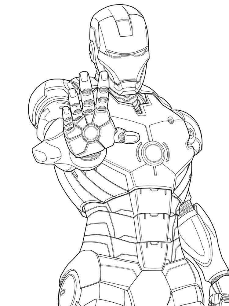 Iron Man | Superhero coloring pages, Avengers coloring, Superhero ...