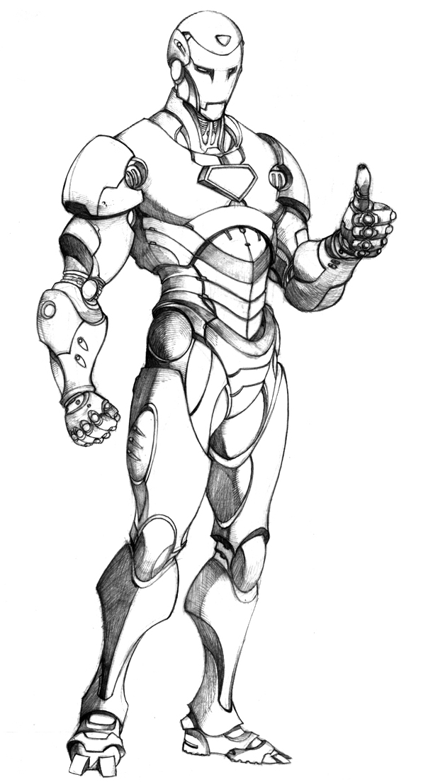 Free Printable Iron Man Coloring Pages For Kids - SheetalColor.com