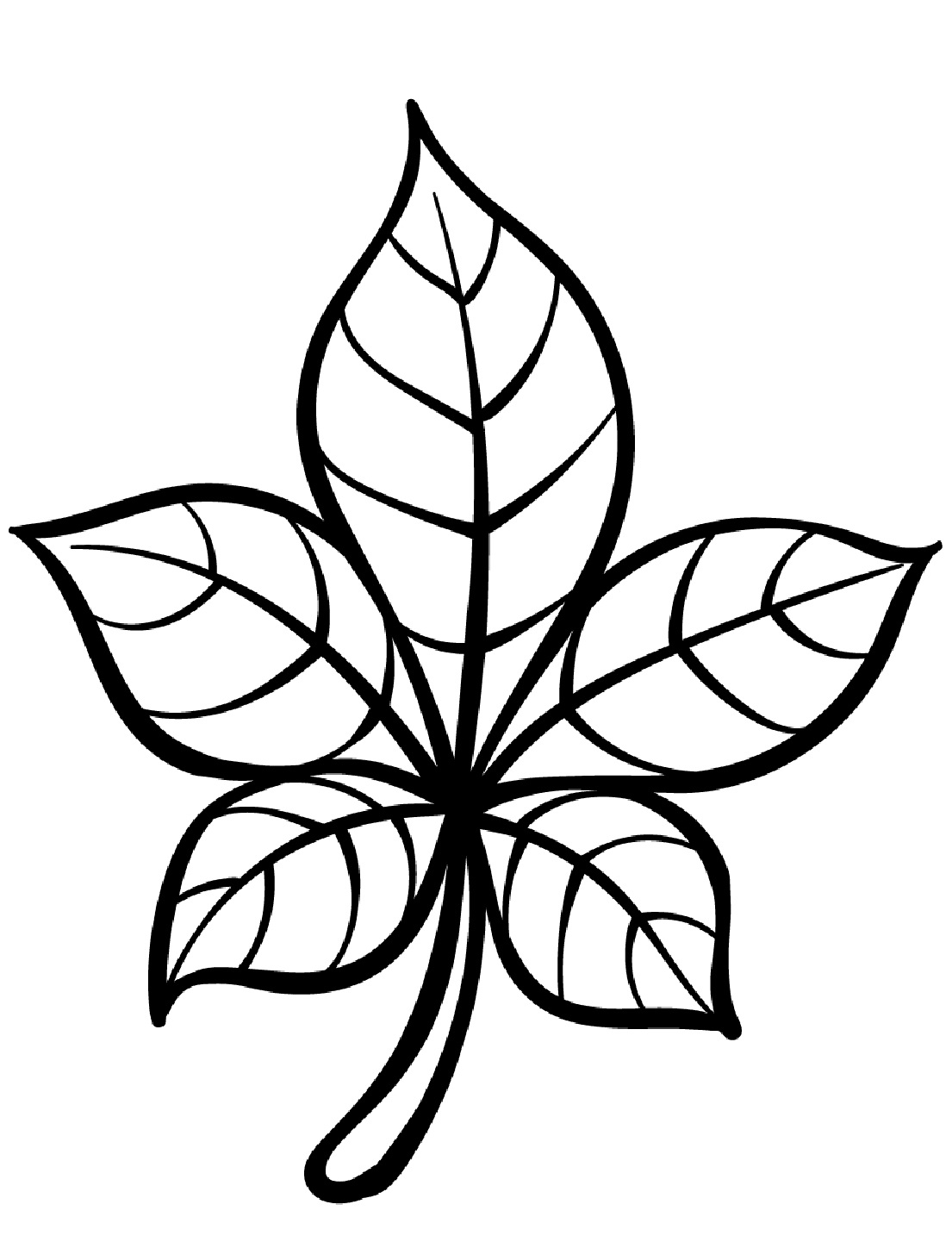 Leaf black and white to color - SheetalColor.com