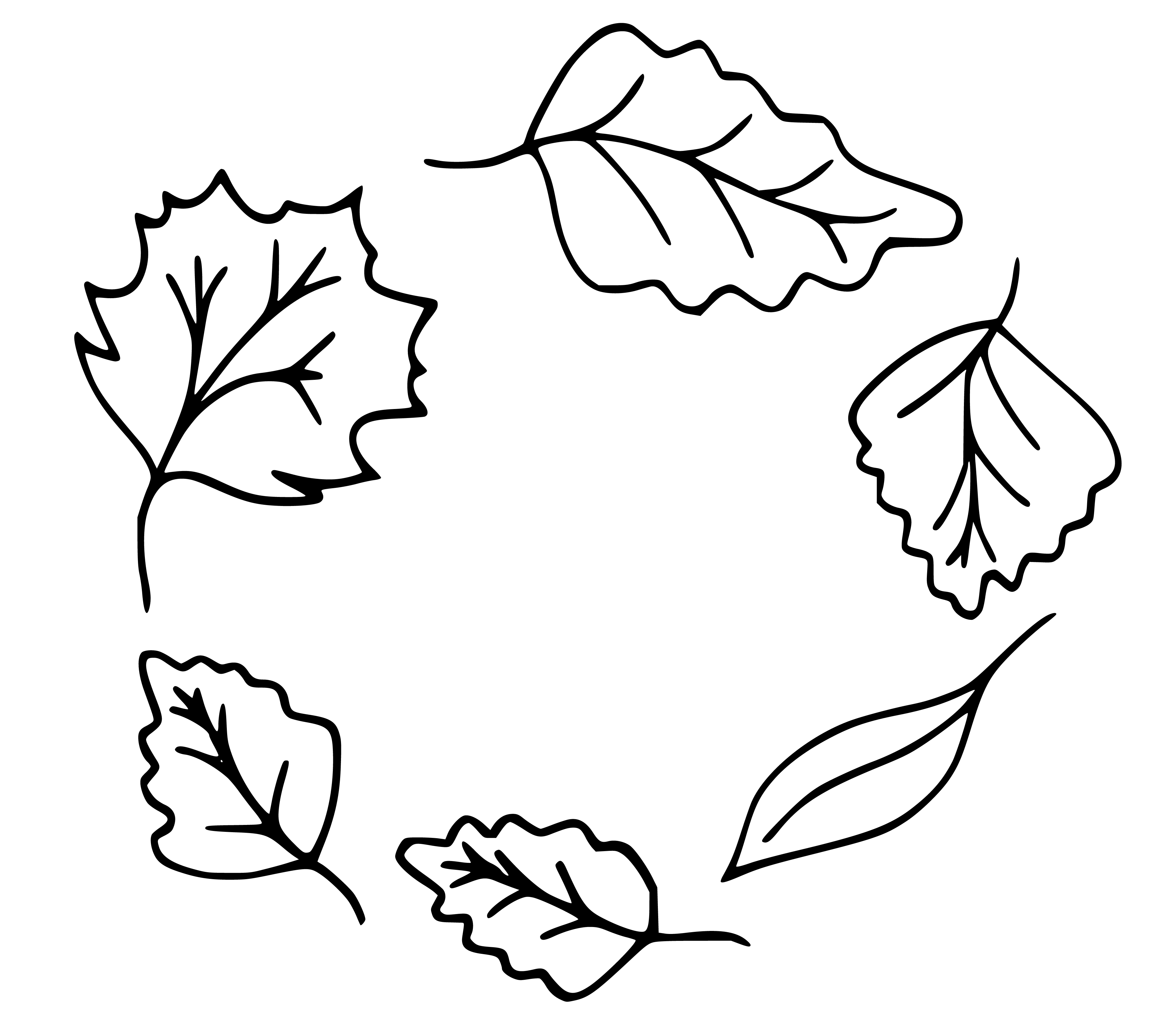 Leaves Coloring Page (Tree Leaf) - SheetalColor.com