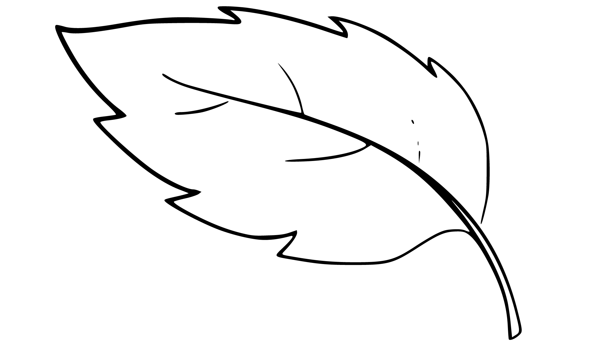 Falling Leaf Coloring Page for Kids - SheetalColor.com