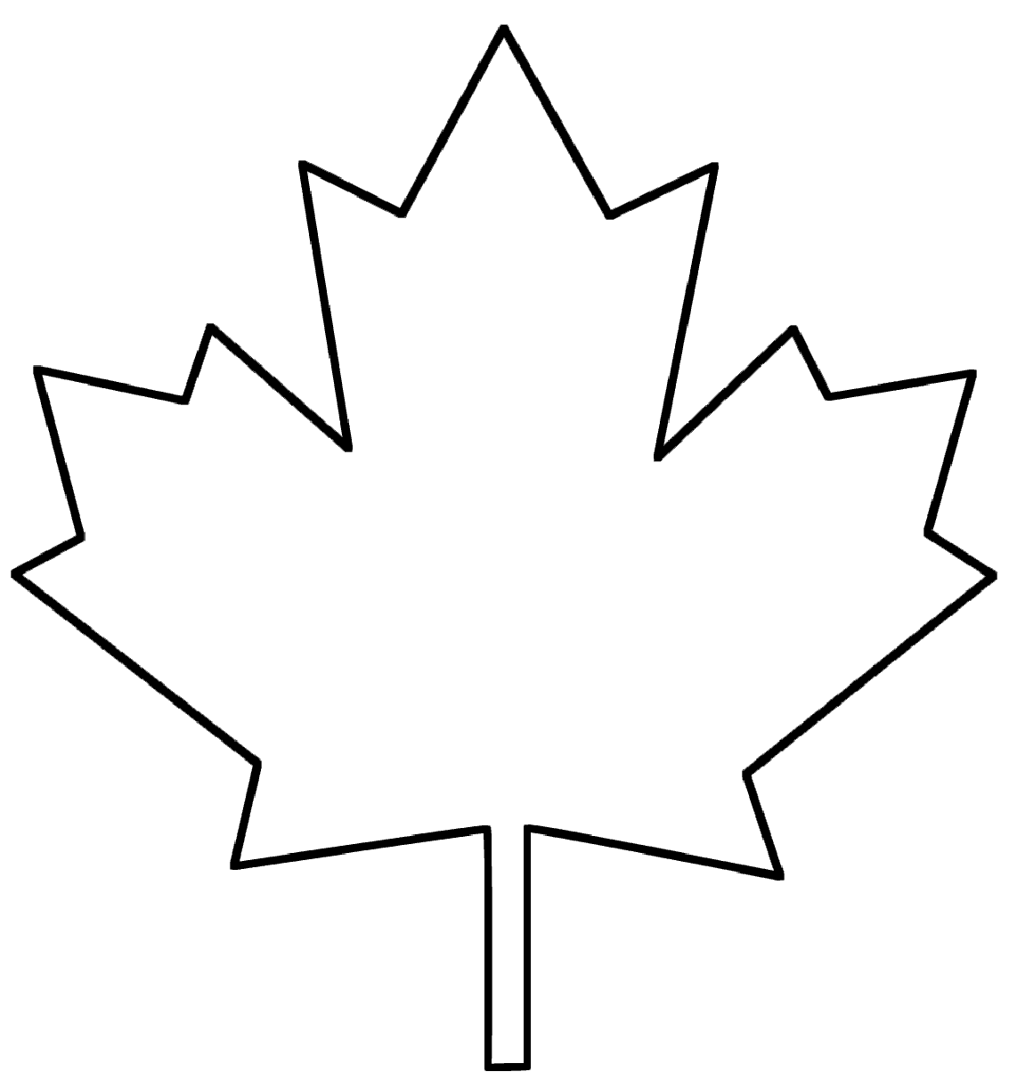 Maple Leaf sketching - SheetalColor.com