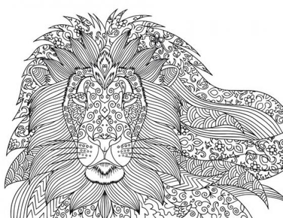 Lion Coloring Page For Adults Mandala Lion - SheetalColor.com