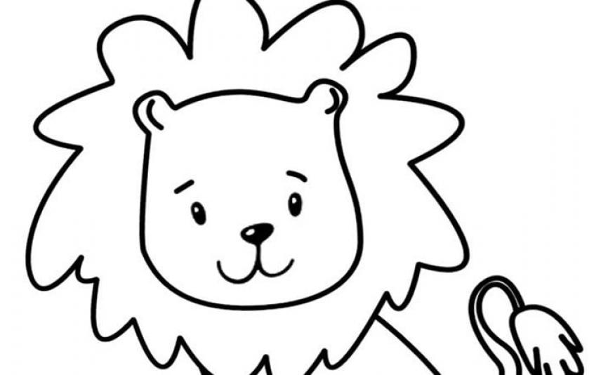 Baby Lion coloring pages printable - SheetalColor.com
