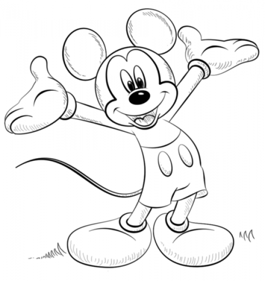 Mickey Mouse coloring page Free Printable Coloring Pages - SheetalColor.com