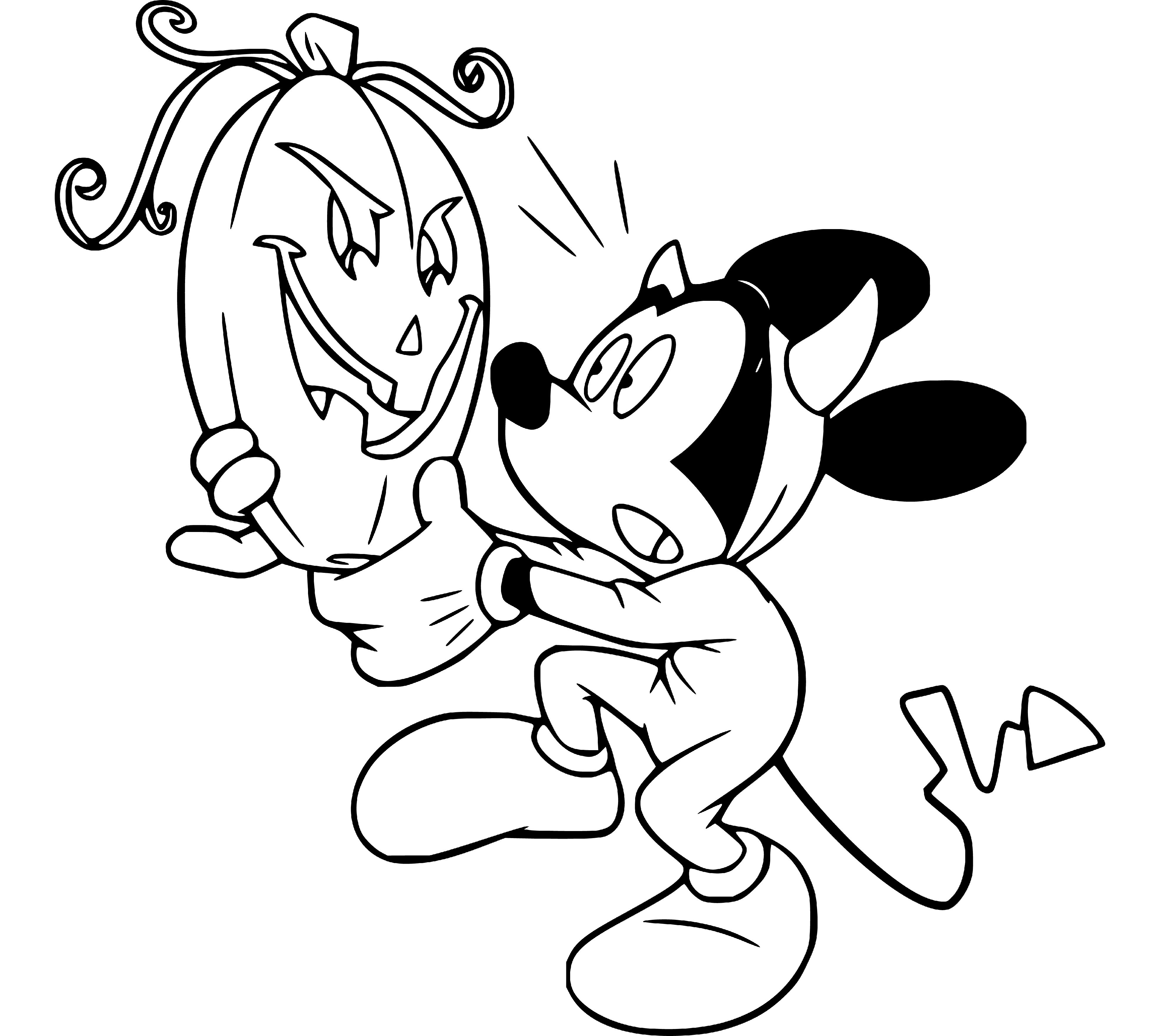 Mickey Mouse Coloring Page for Kids - SheetalColor.com