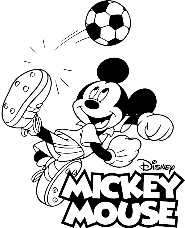 Mickey Mouse coloring page for kids - SheetalColor.com