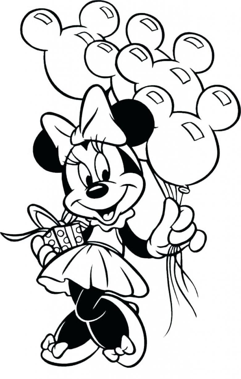 Minnie Mouse Christmas Coloring Pages - SheetalColor.com