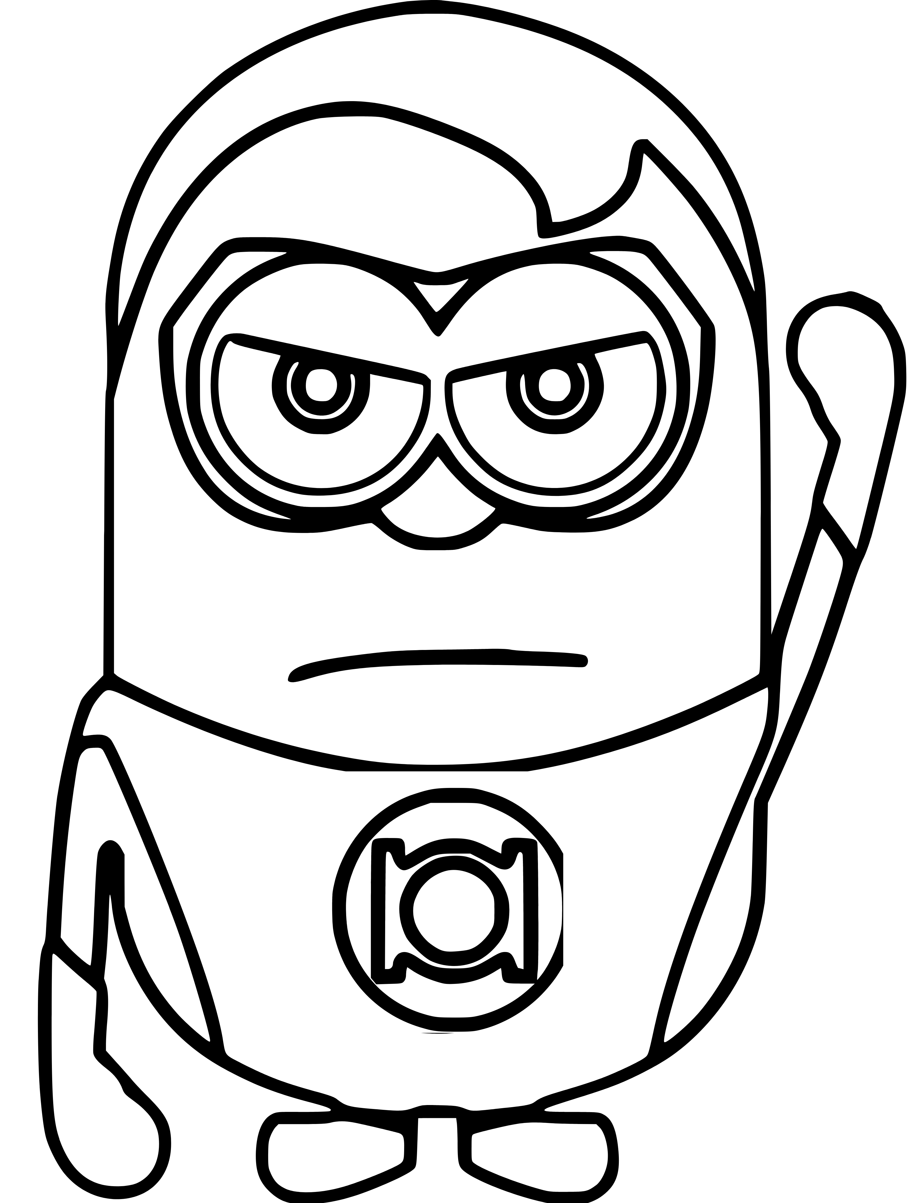 Minion as Superheroes drawing page to color - SheetalColor.com