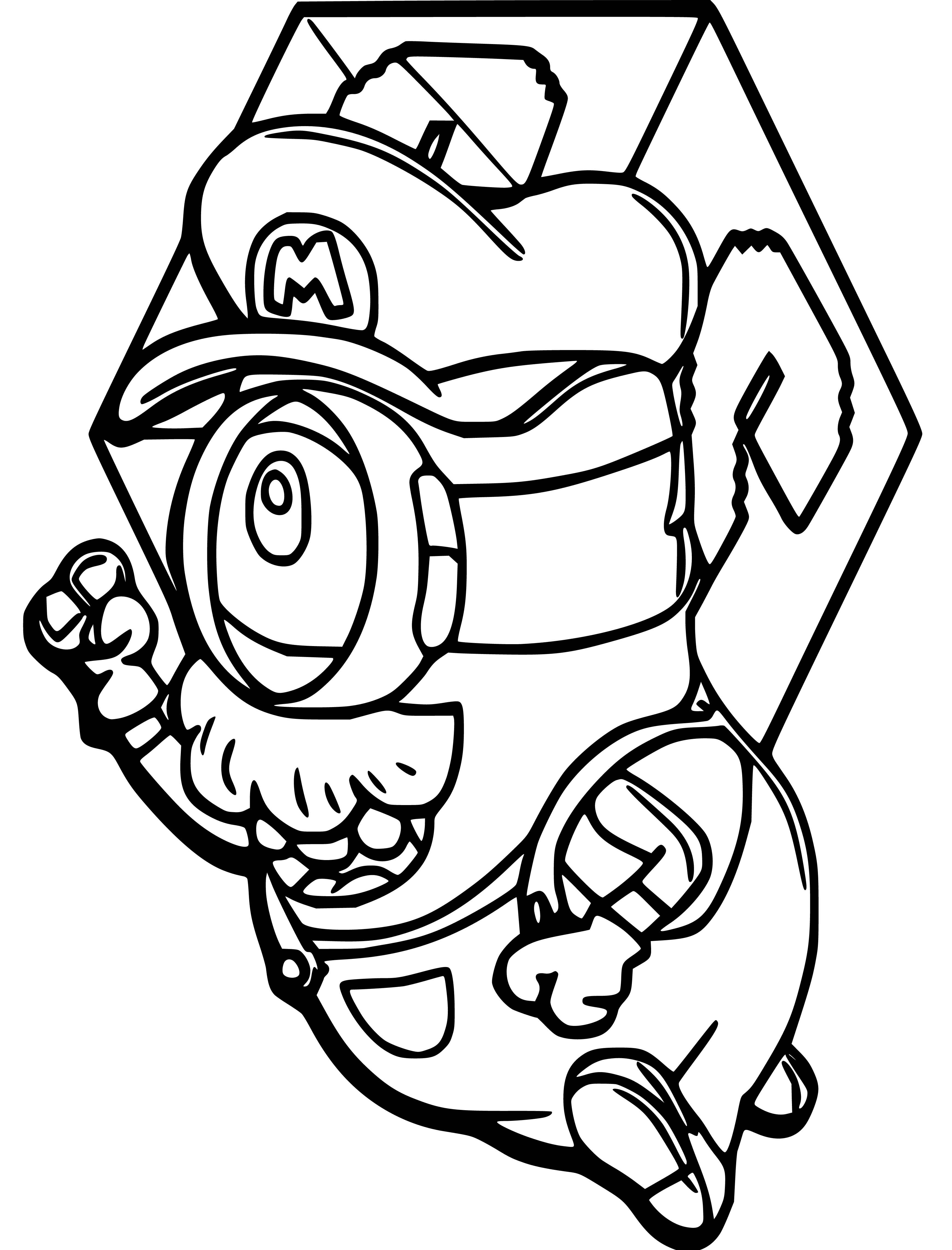 Minion as Super Mario Coloring Pages for Kids - SheetalColor.com