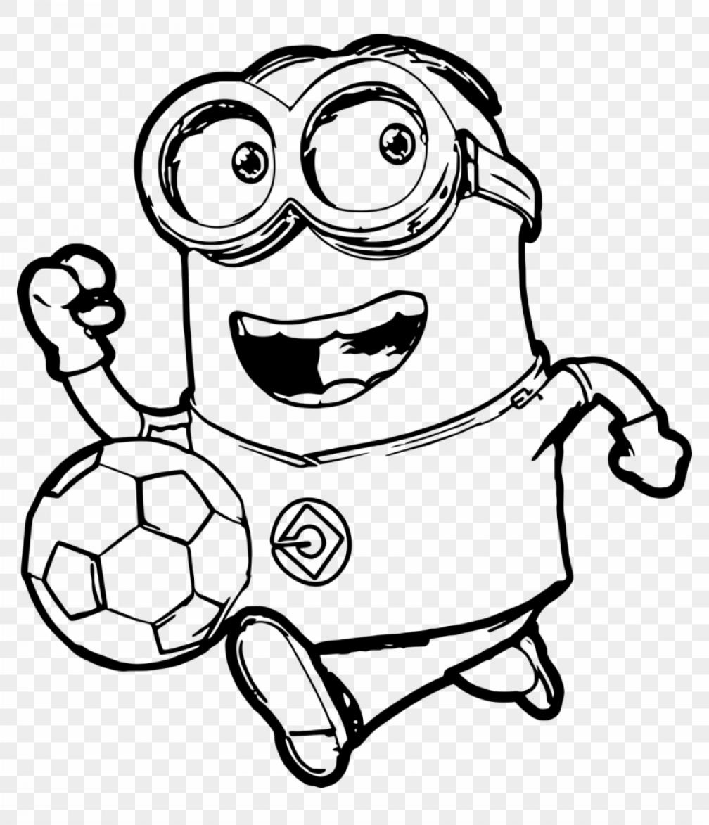 Minion Soccer Coloring Pages - SheetalColor.com