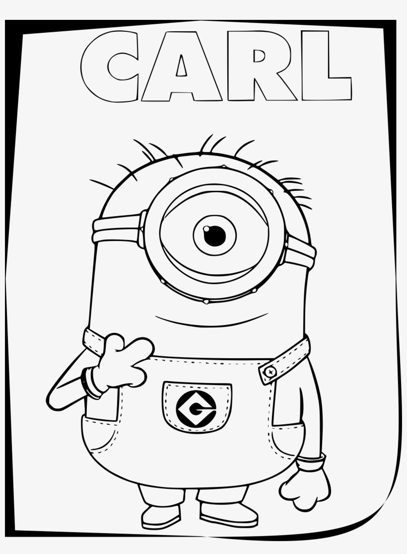 Minions: Carl Coloring Pages - SheetalColor.com