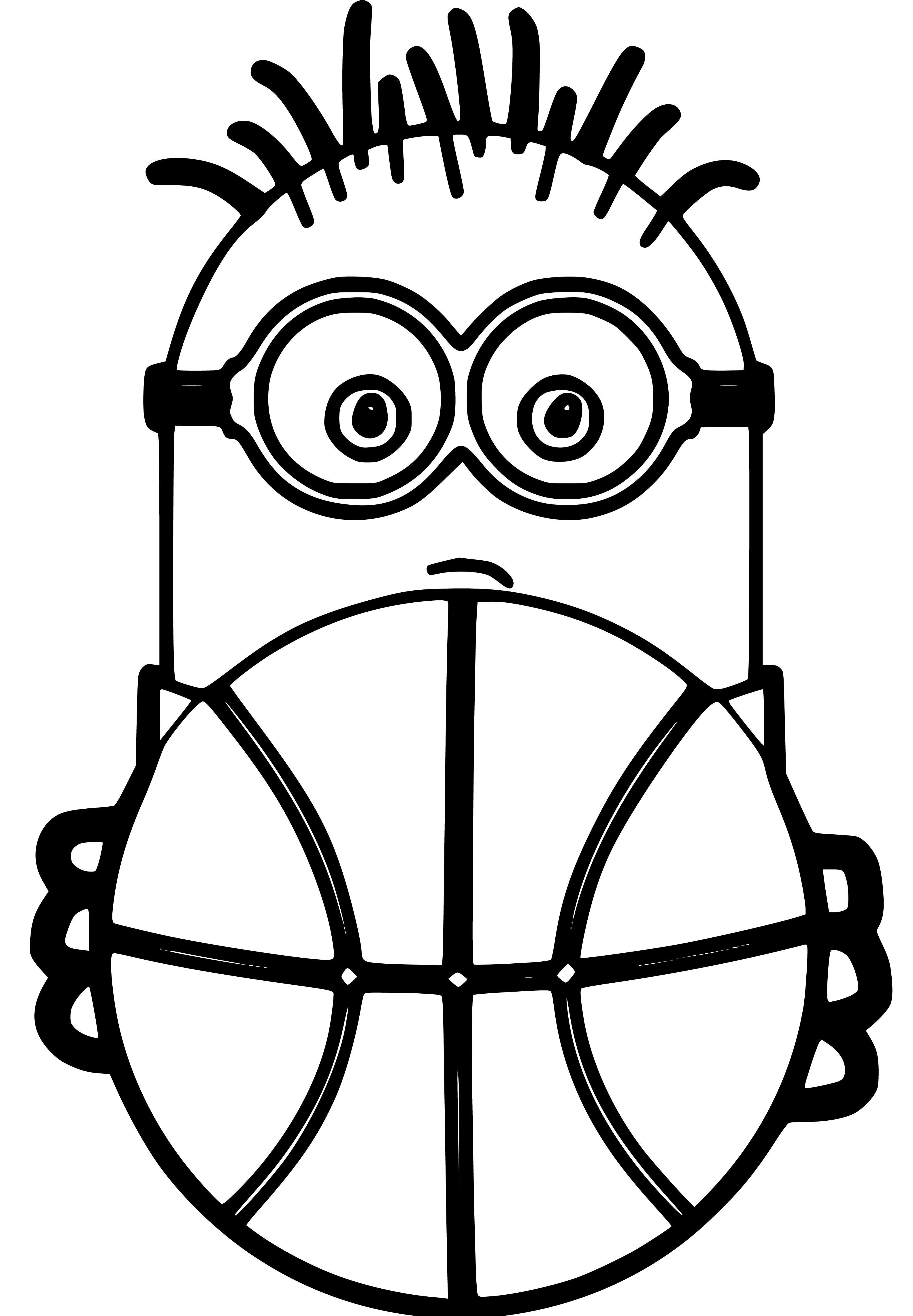 Minion Basketball Coloring Page Printable - SheetalColor.com
