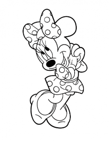 Minnie Mouse Coloring Pages - SheetalColor.com