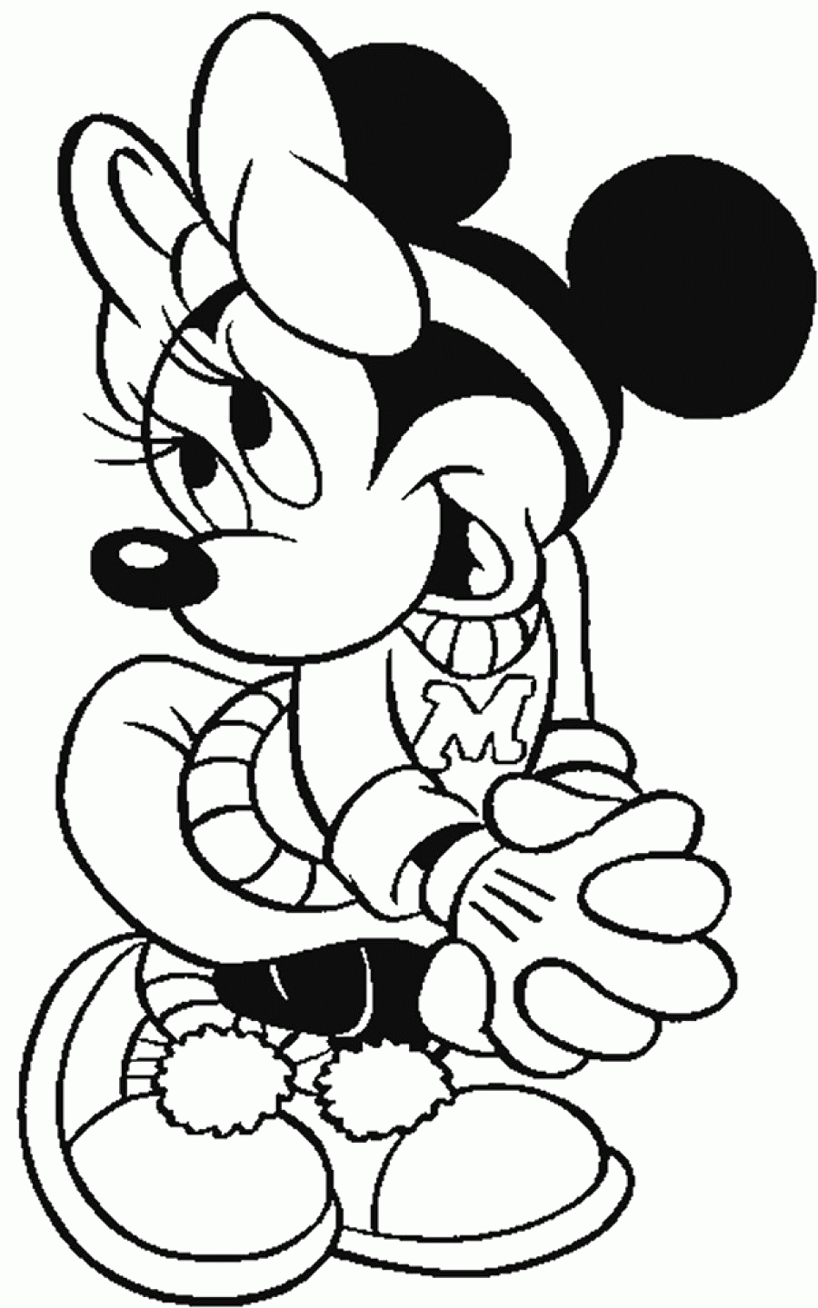 Printable Minnie Mouse Coloring Pages - SheetalColor.com