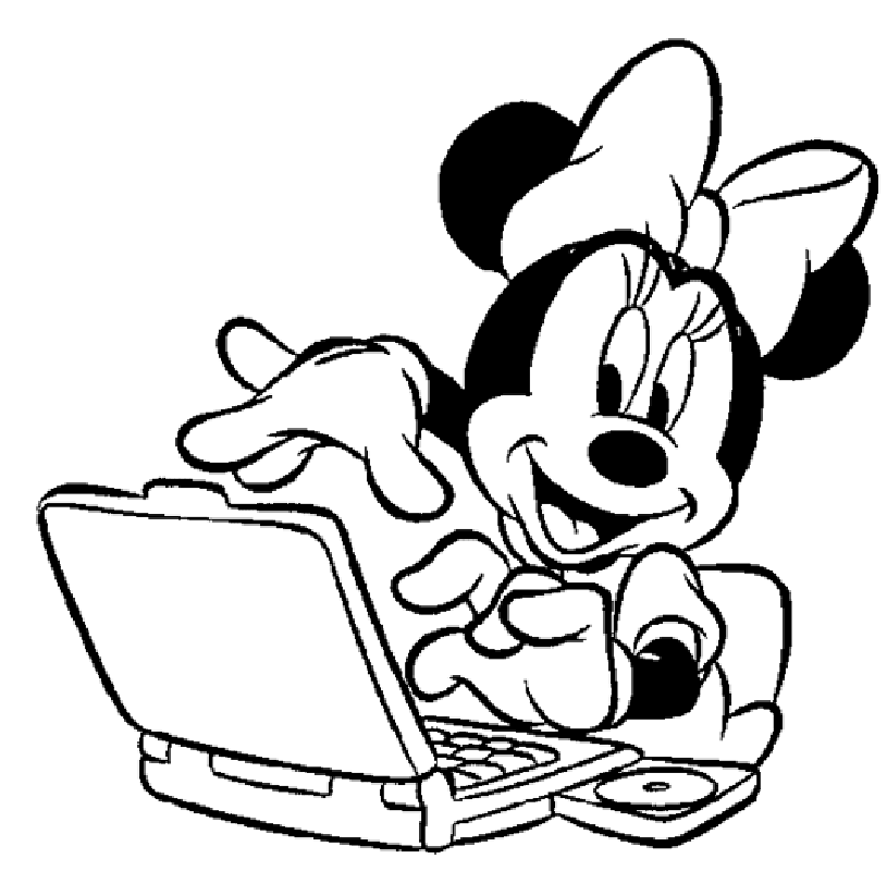 cute mickey mouse coloring pages - SheetalColor.com