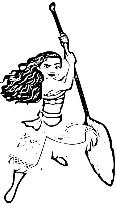 Moana Disney Coloring Page 4 - SheetalColor.com