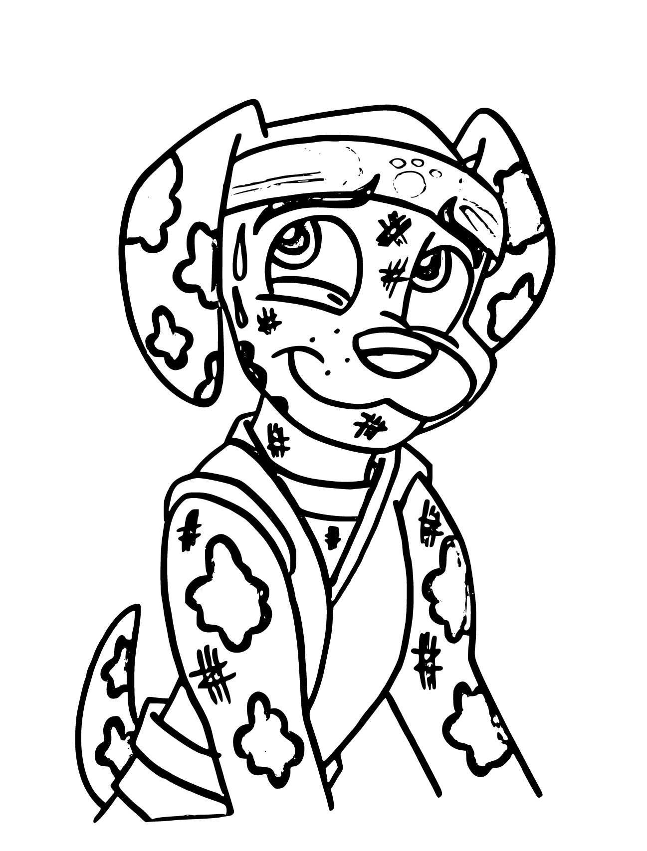 Paw Patrol Marshall Coloring Page 6 - SheetalColor.com