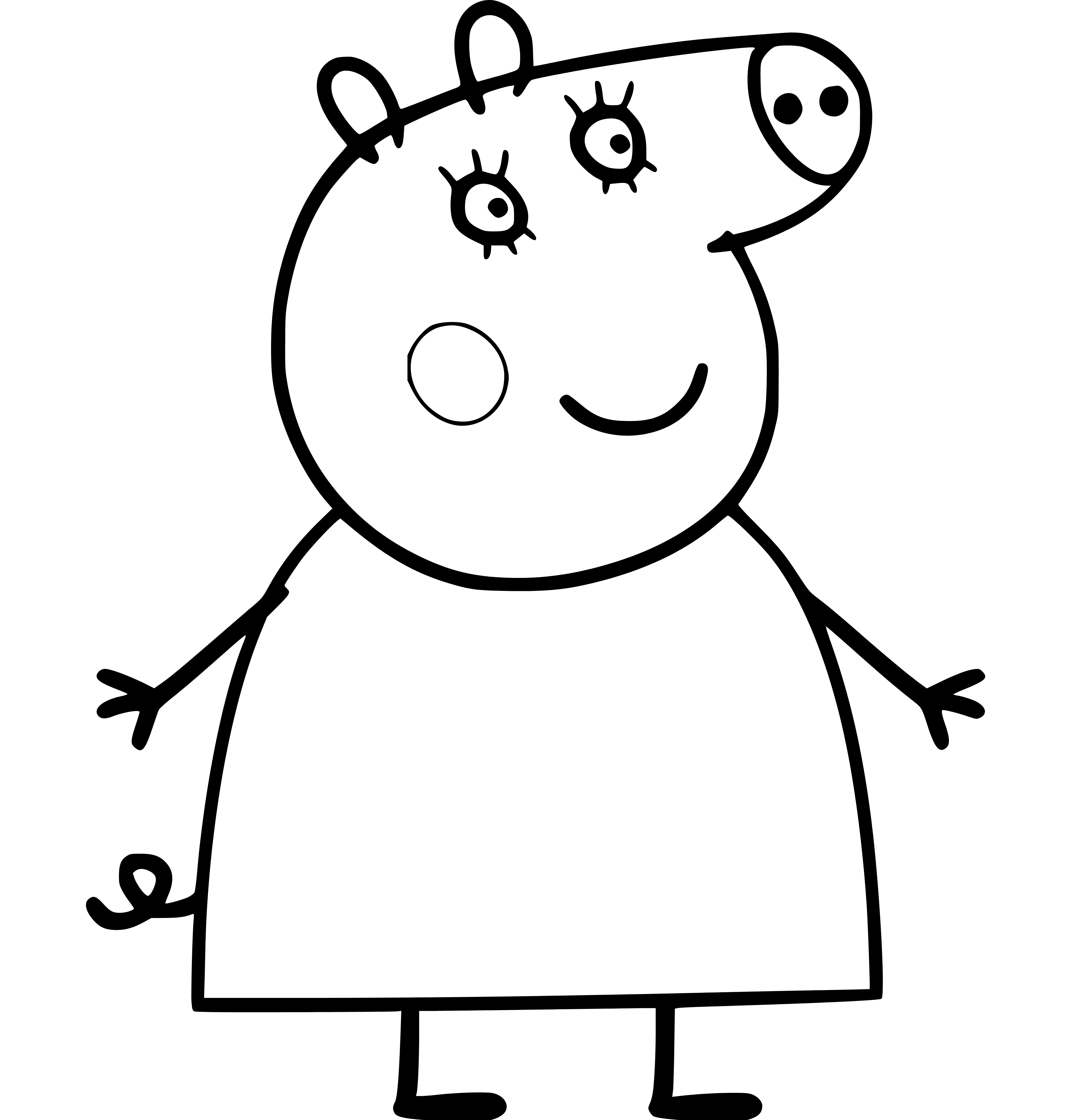 Peppa's Mummy Pig - SheetalColor.com