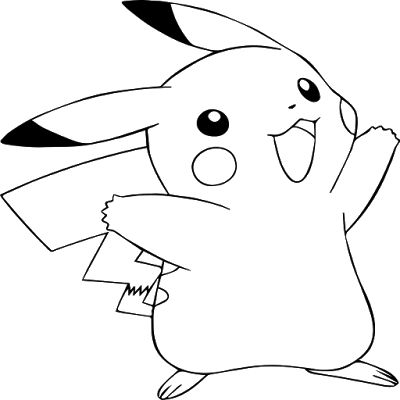 Pokemon Pikachu Coloring Page - SheetalColor.com