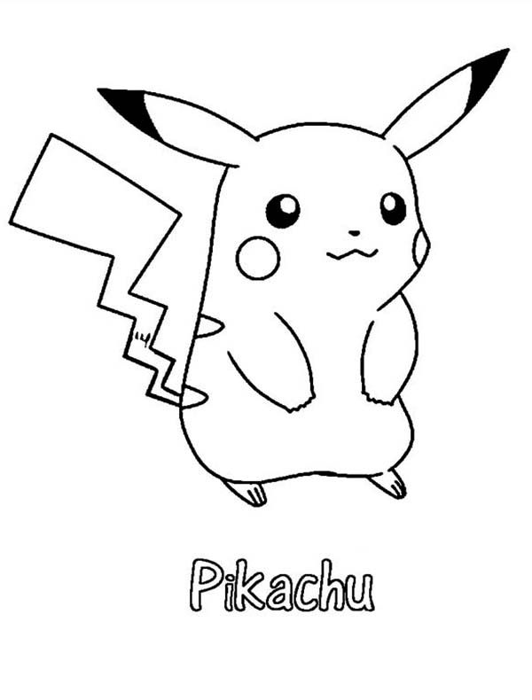 pikachu coloring page - SheetalColor.com