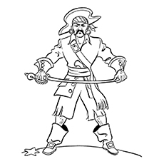 Pirate Coloring sheet 3 - SheetalColor.com