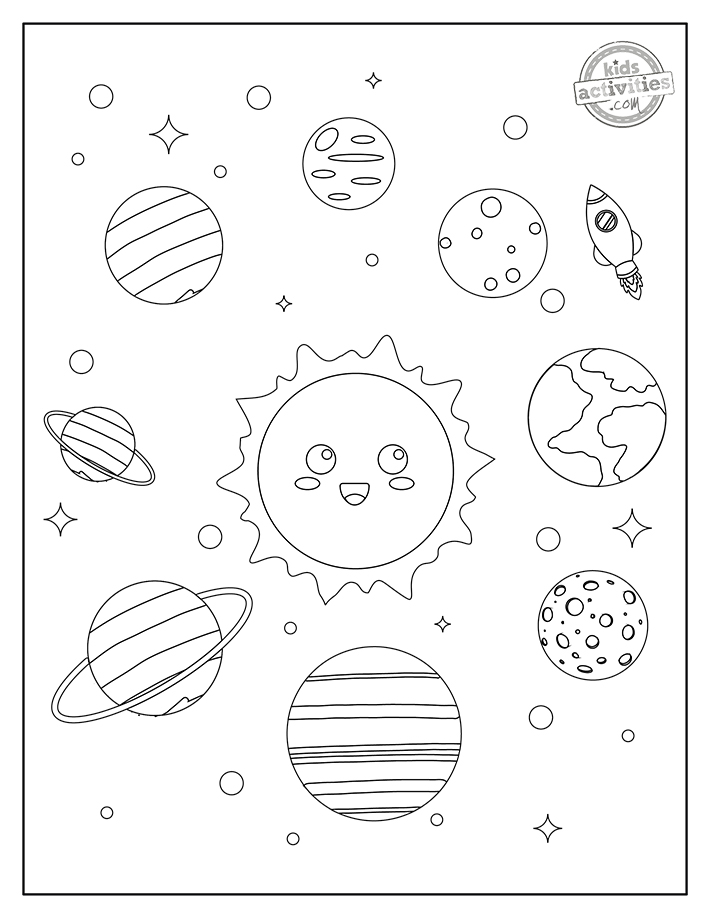 Free Printable Planets Coloring Pages - SheetalColor.com