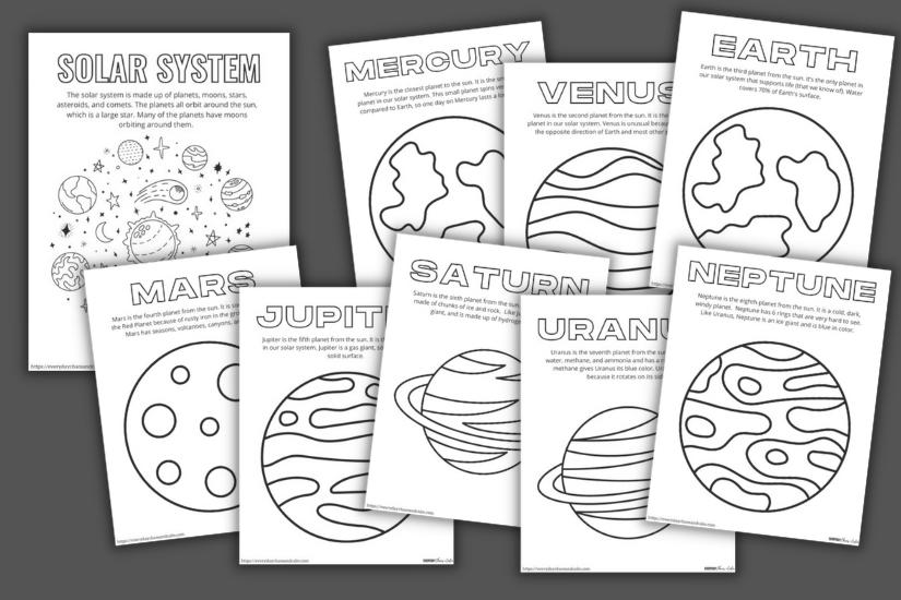 Printable Solar System Coloring Pages - SheetalColor.com