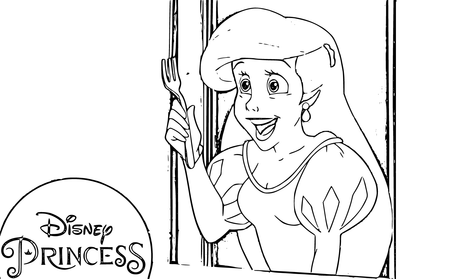 Disney Princess Ariel The Little Mermaid Coloring Pages - SheetalColor.com