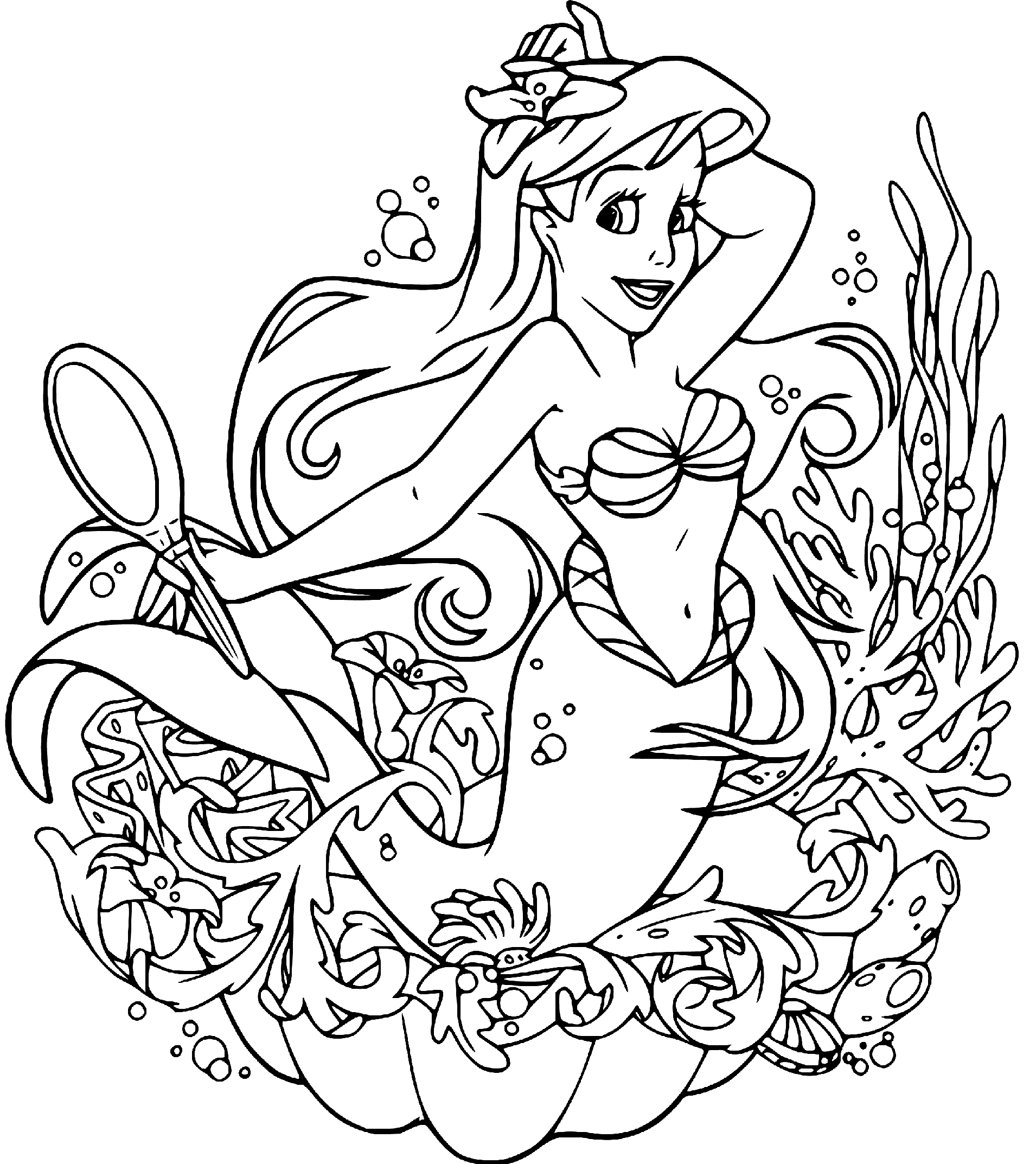 printable-princess-ariel-the-little-mermaid-coloring-sheets-easy-for