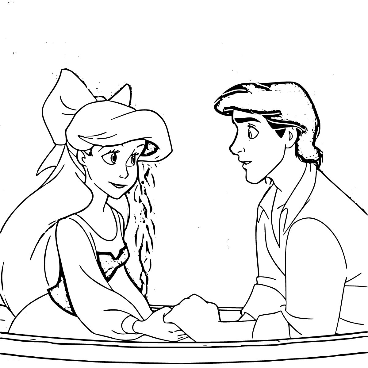 Princess Ariel The Little Mermaid Coloring Page for Free - SheetalColor.com