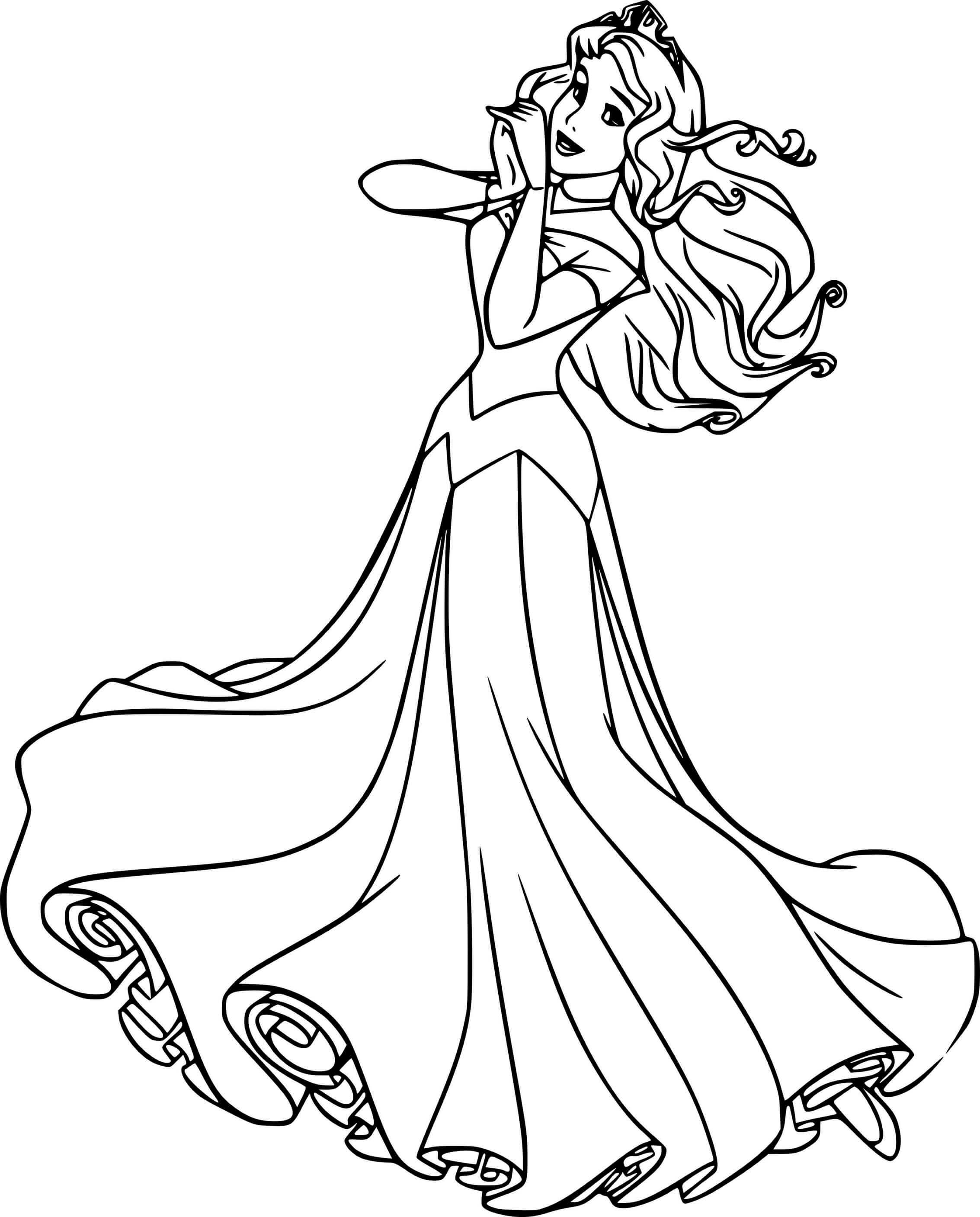 Princesses Aurora Coloring Pages - SheetalColor.com