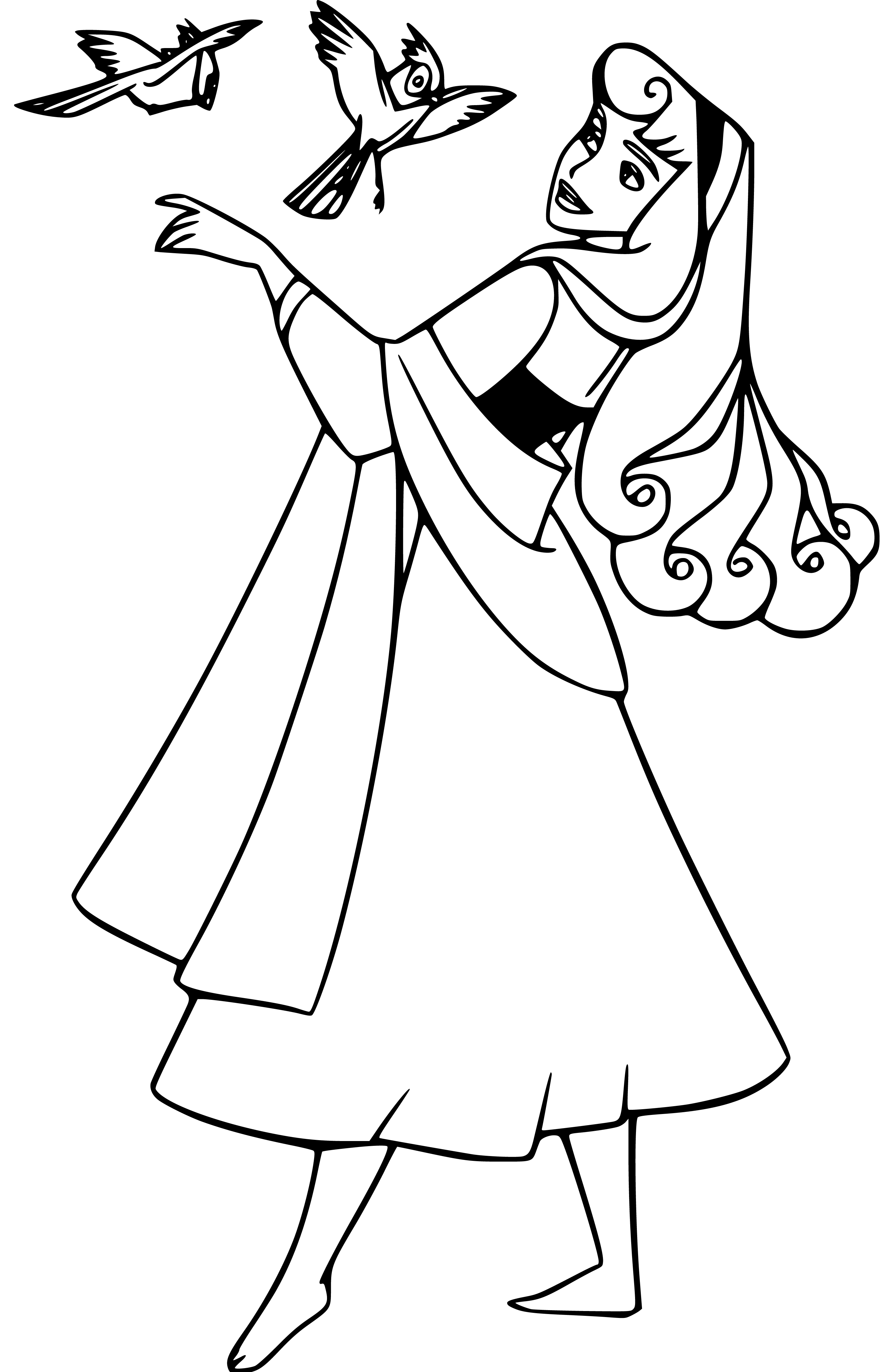Princess Aurora Coloring Page (the Sleeping Beauty) - SheetalColor.com