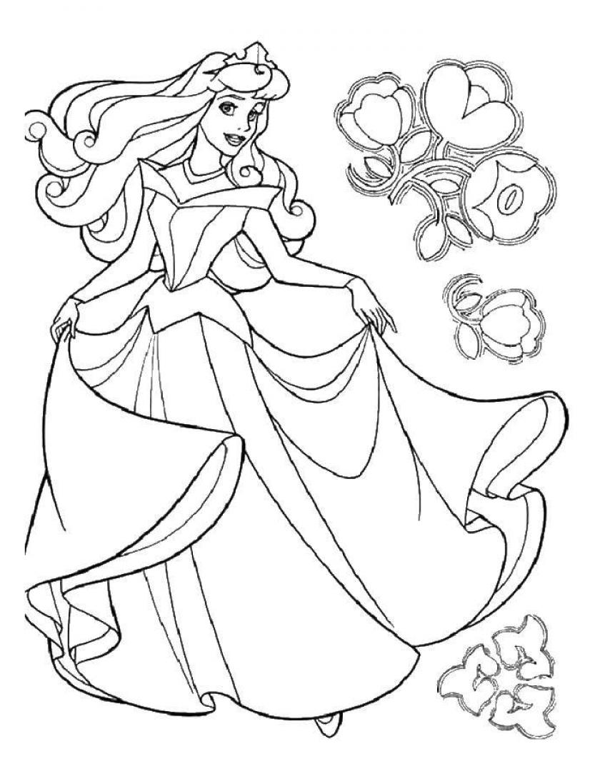 Online coloring pages Coloring Princess Aurora - SheetalColor.com