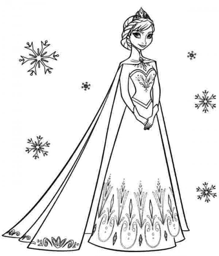 Cool Princess Elsa  Coloring Pages - SheetalColor.com