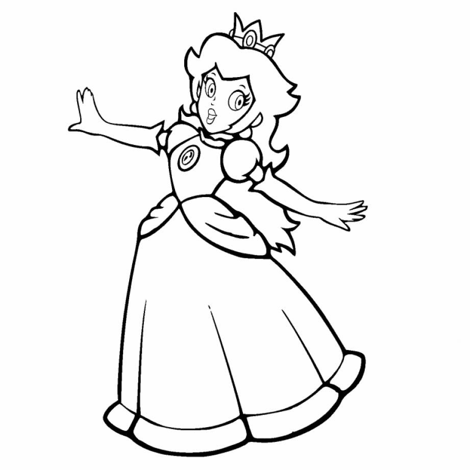 Princess Peach coloring page - SheetalColor.com
