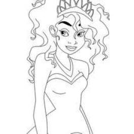 Tiana as Teenage Girl coloring pages - SheetalColor.com