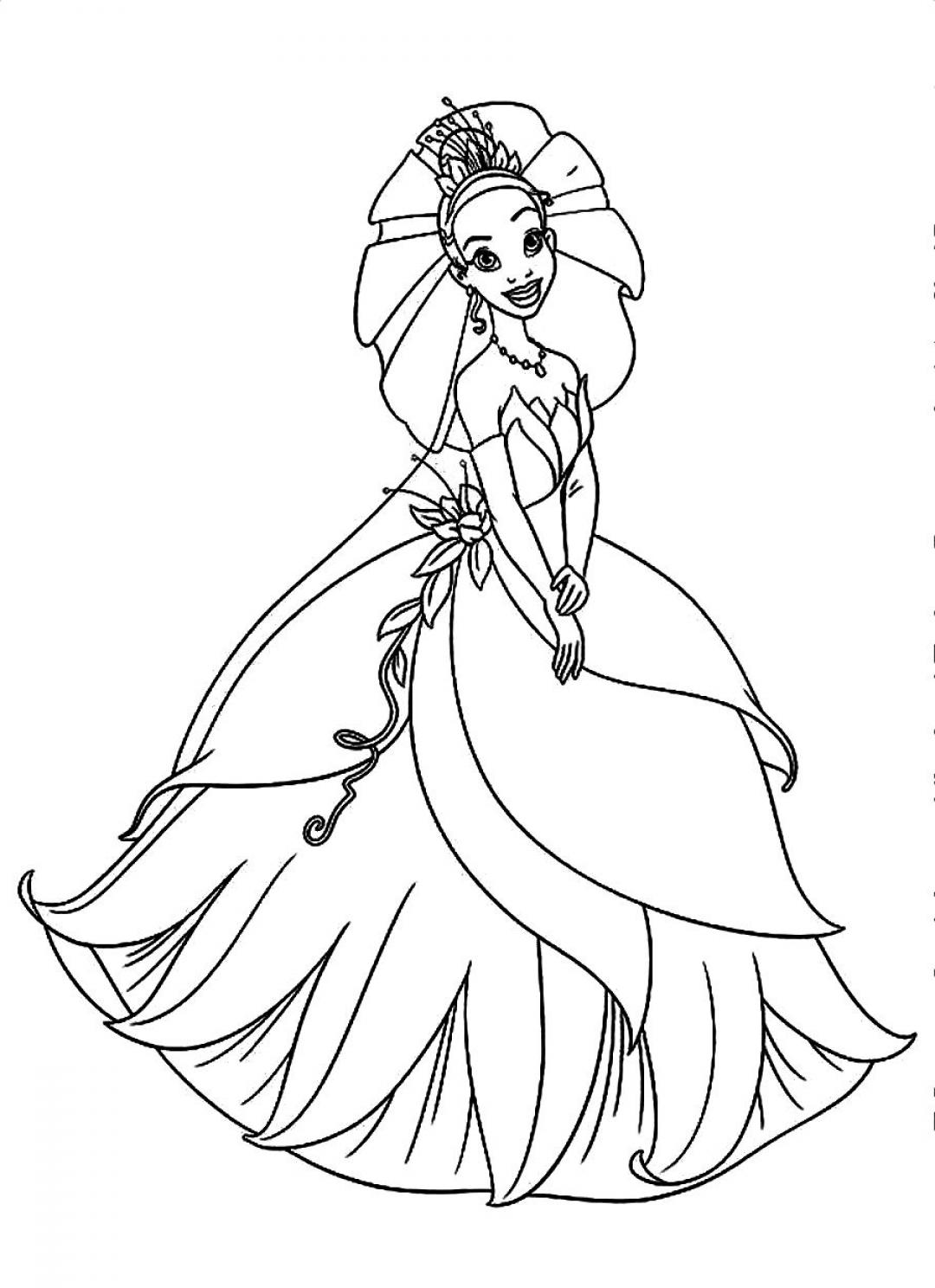 Princess Tiana coloring pages. - SheetalColor.com