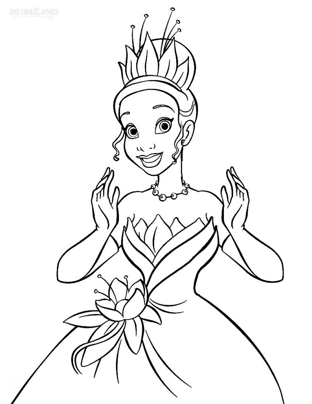 Printable Princess Tiana Coloring Pages For Kids | Cool2bKids ...