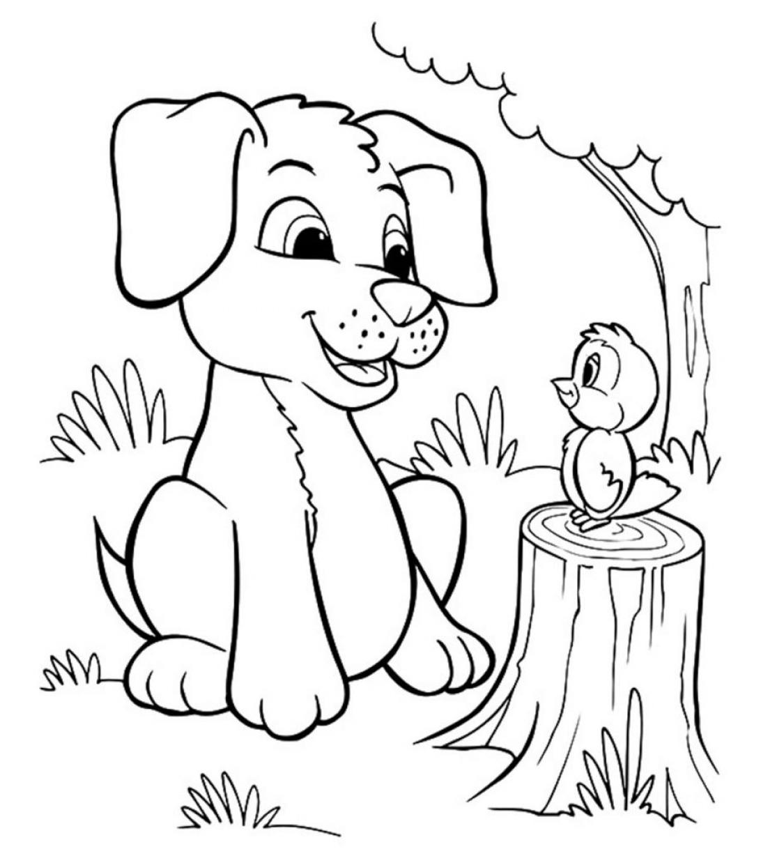 Free Printable Puppy Coloring Pages - SheetalColor.com