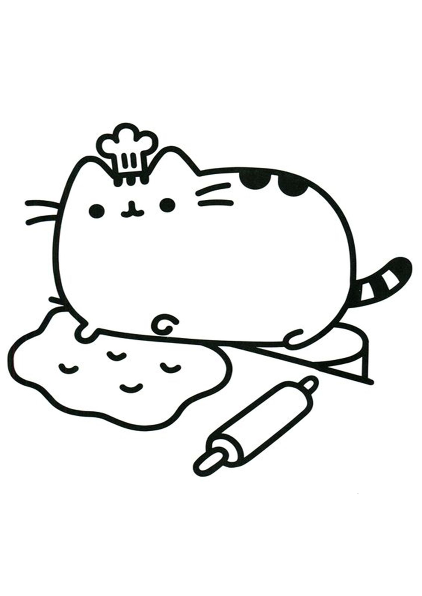 Free Easy To Print Pusheen Coloring Pages - SheetalColor.com