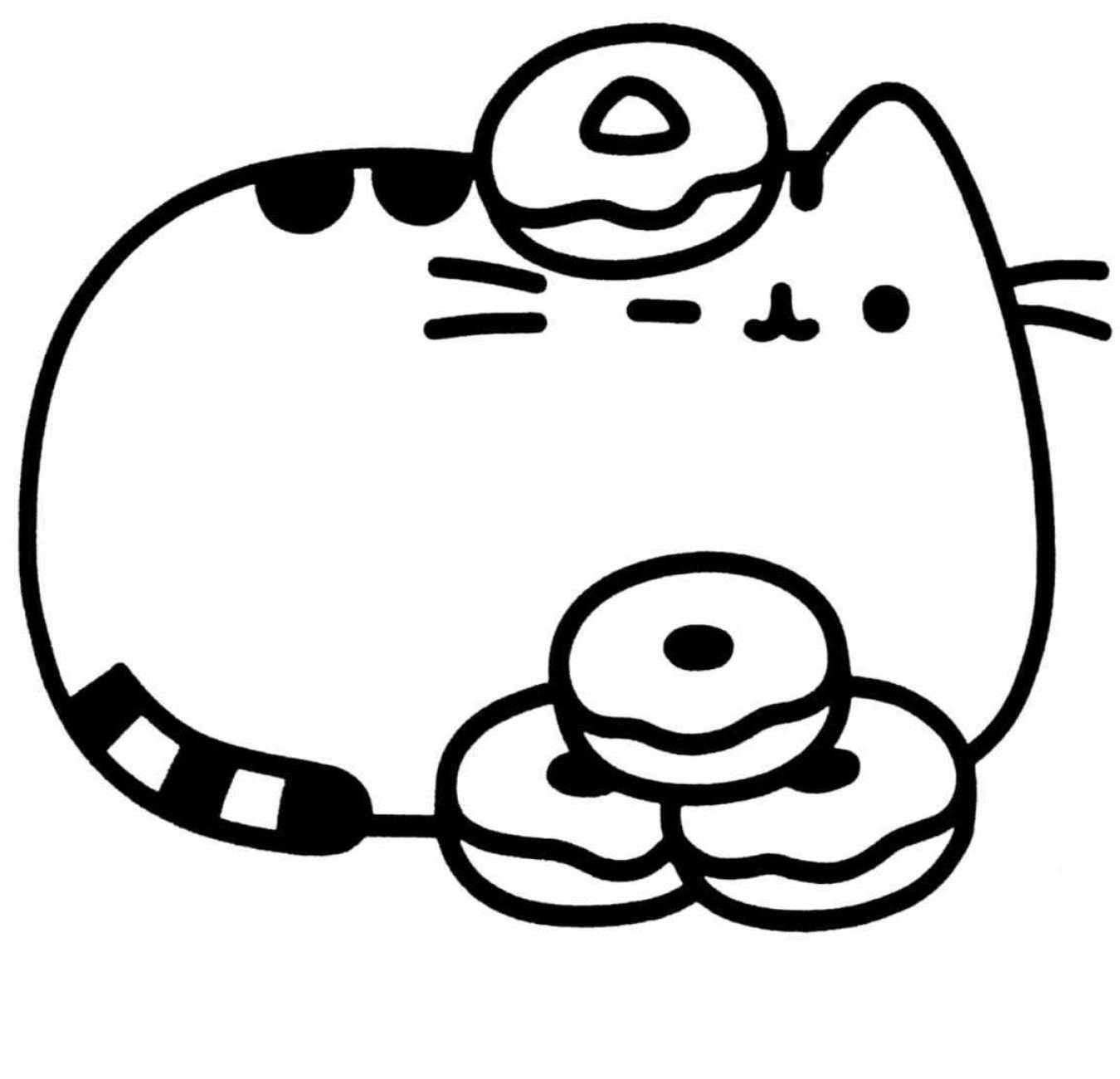 Pusheen Coloring Pages  Kids And Adults - SheetalColor.com