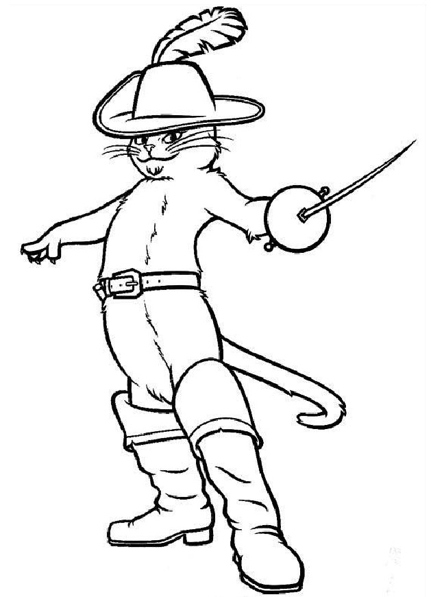 Puss in Boots: The Last Wish Coloring Page Printable - SheetalColor.com