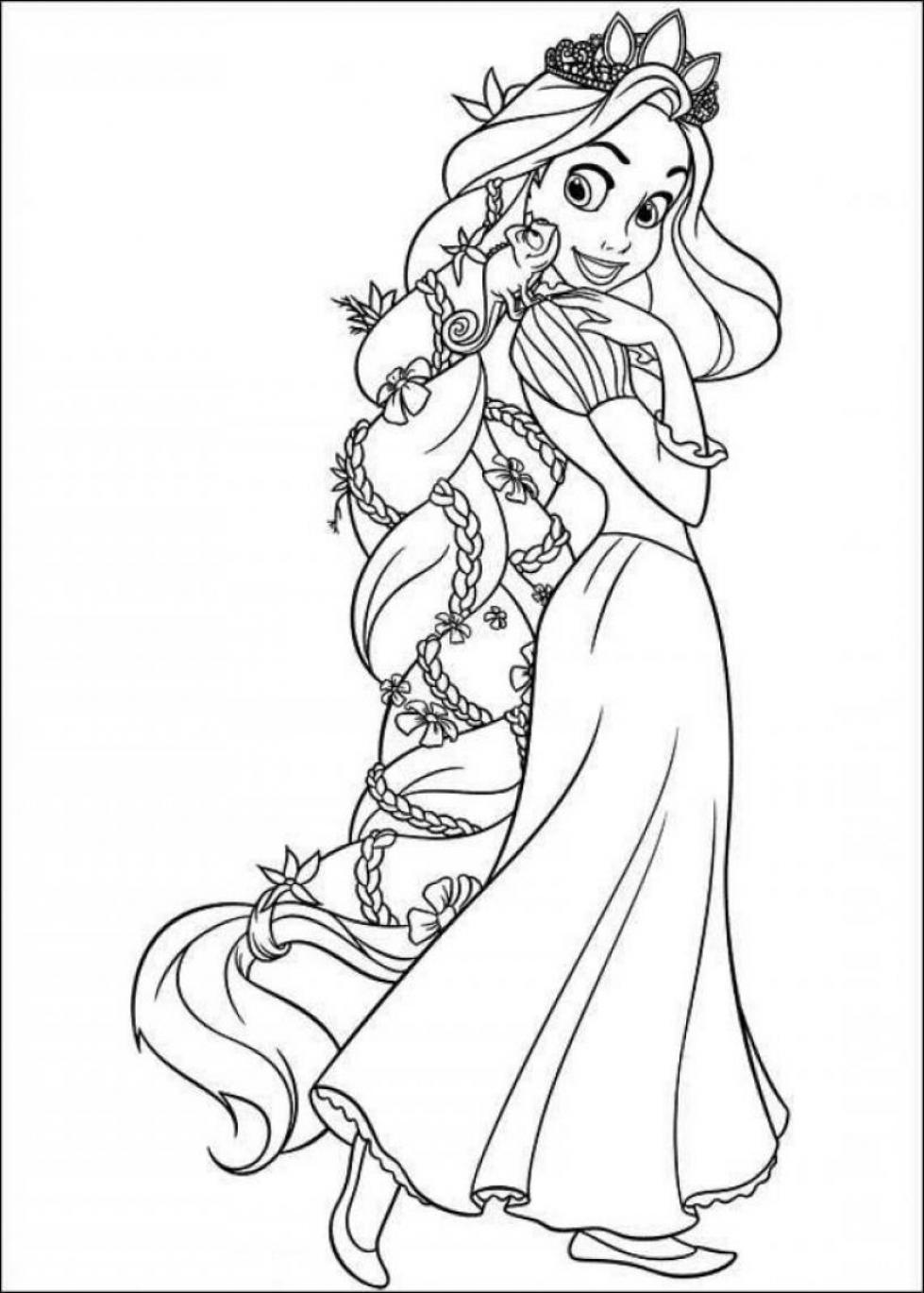The Best Disney Tangled Rapunzel Coloring Pages | Tangled coloring ...