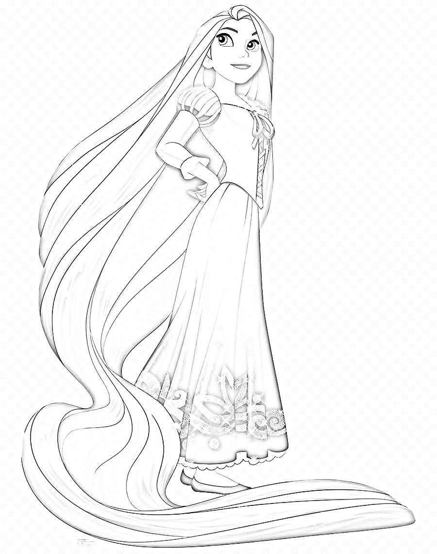 Rapunzel Coloring Pages - SheetalColor.com