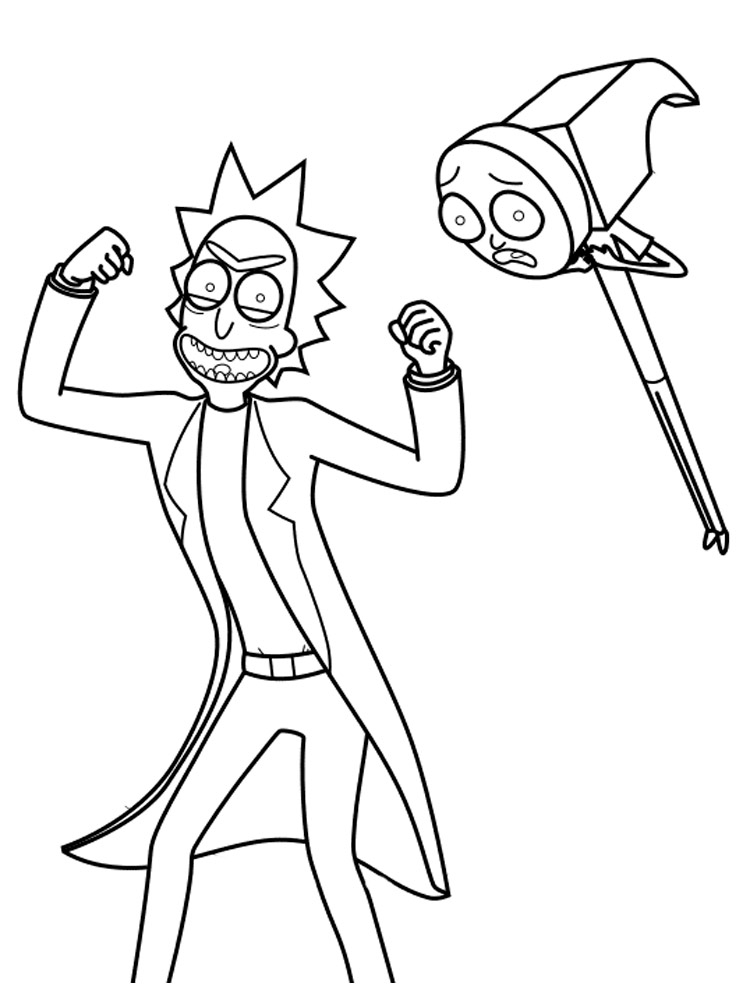 Rick and Morty coloring pages - SheetalColor.com