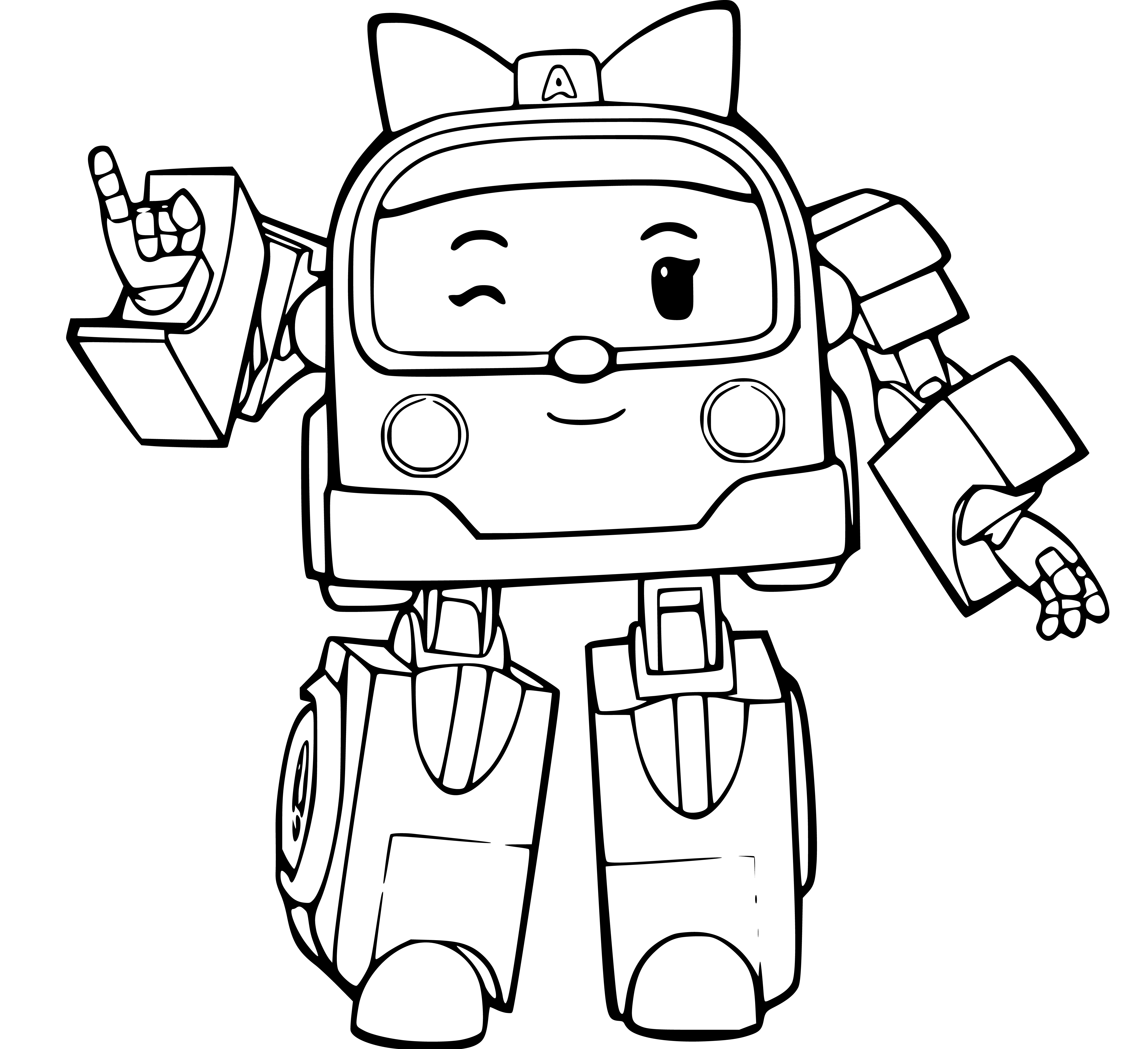 Amber Robovan Coloring Page - SheetalColor.com