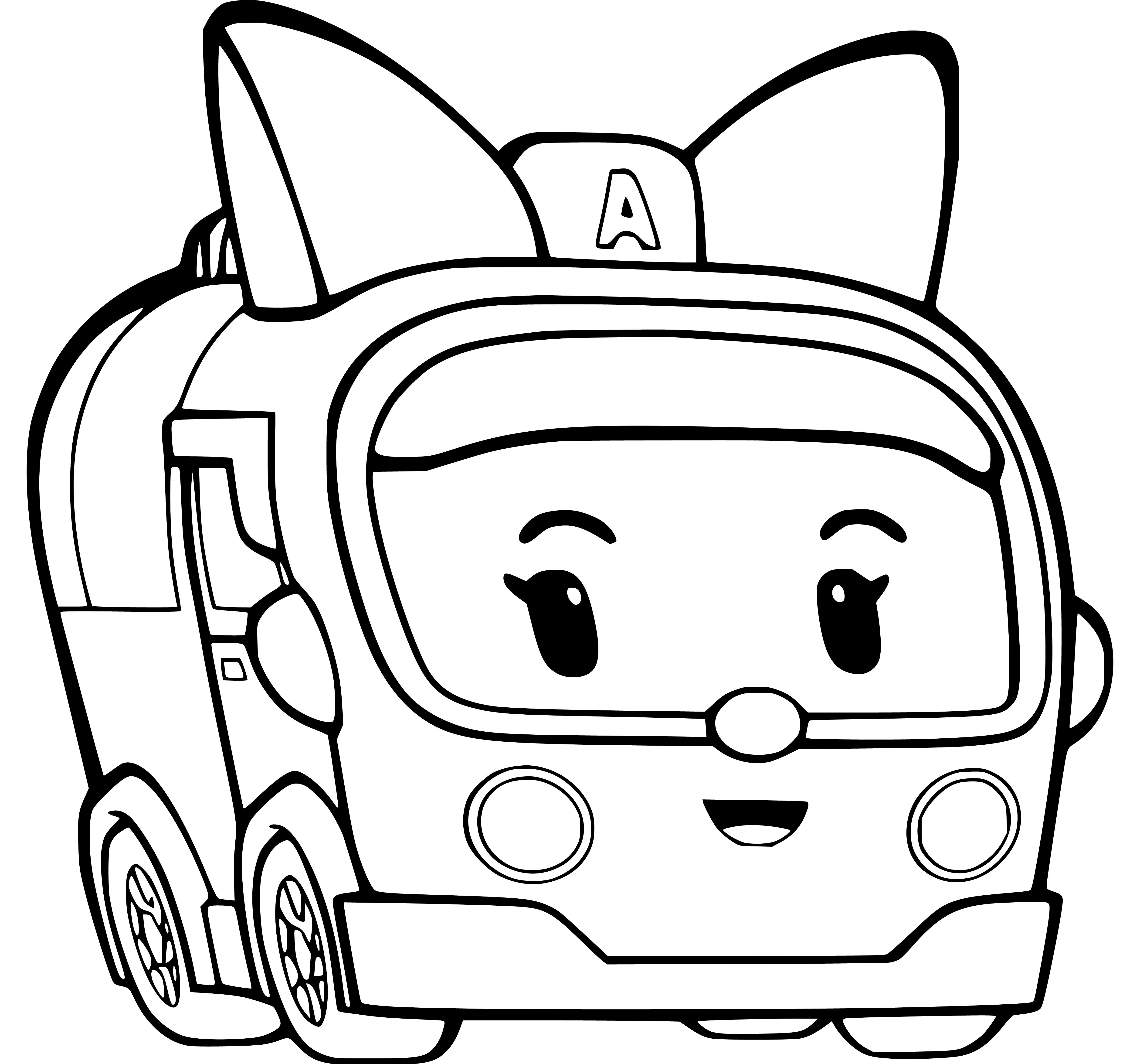 Amber Ambulance Coloring Pages - SheetalColor.com